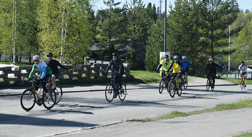 Letka ajoi tasaista, noin 19-20 km/h tuntivauhtia.